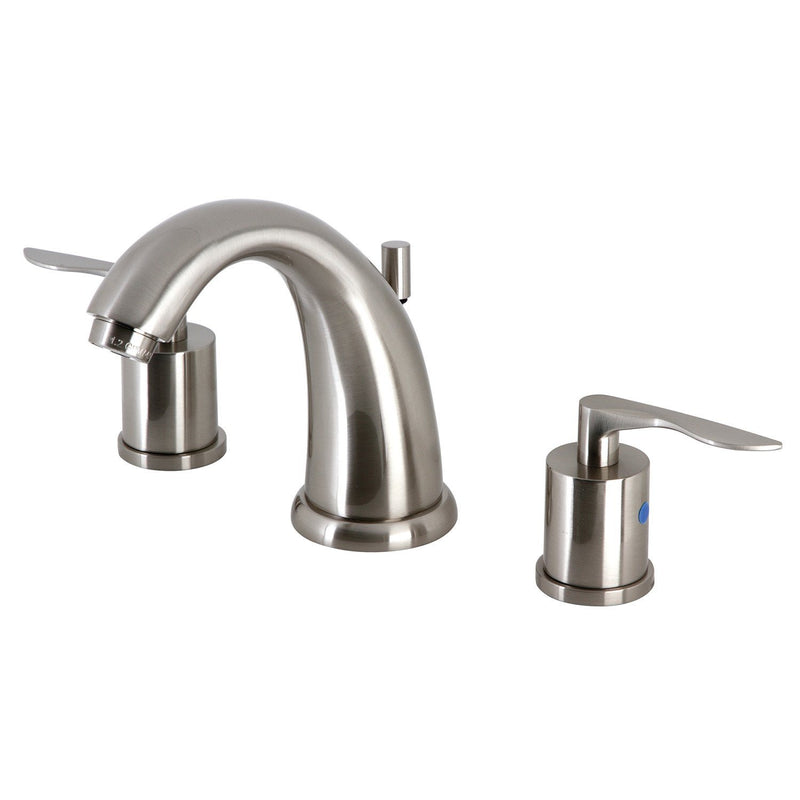 Serena Two-Handle 3-Hole Deck Mount Widespread Bathroom Faucet with Retail Pop-Up Drain
