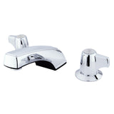 Two-Handle 3-Hole Deck Mount Widespread Bathroom Faucet