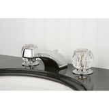 Americana Two-Handle 3-Hole Deck Mount Widespread Bathroom Faucet with Retail Pop-Up
