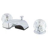 Americana Two-Handle 3-Hole Deck Mount Widespread Bathroom Faucet with Pop-Up Drain