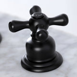 Victorian Two-Handle 3-Hole Deck Mount Widespread Bathroom Faucet with Pop-Up Drain
