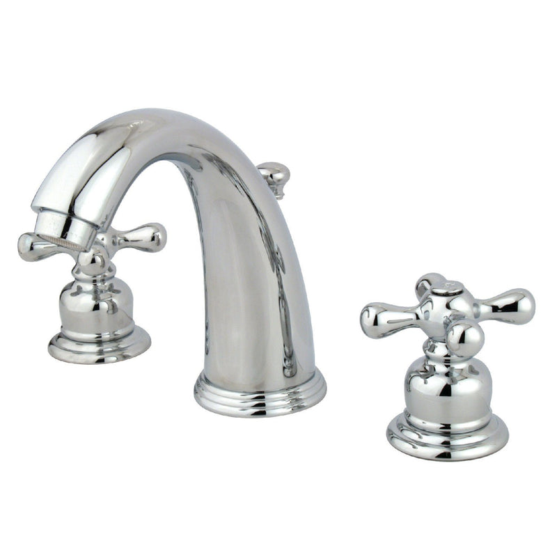 Victorian Two-Handle 3-Hole Deck Mount Widespread Bathroom Faucet with Pop-Up Drain