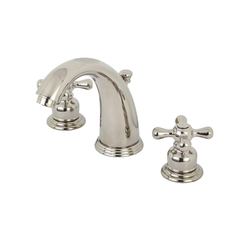 Victorian Two-Handle 3-Hole Deck Mount Widespread Bathroom Faucet with Pop-Up Drain