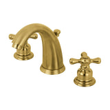 Victorian Two-Handle 3-Hole Deck Mount Widespread Bathroom Faucet with Pop-Up Drain