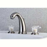 Magellan Two-Handle 3-Hole Deck Mount Widespread Bathroom Faucet with Plastic Pop-Up