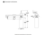 1-5/16" I.D. Zinc Alloy Faucet Deck Plate with Soap Dispenser
