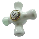 Porcelain Cross Handle (Hot Side)