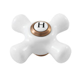 Porcelain Cross Handle (Hot Side)