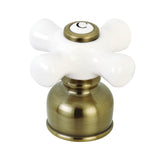 Porcelain Cross Handle (Cold Side)