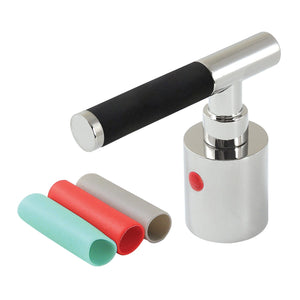 Kaiser Zinc Alloy Lever Handle with Black Neoprene Sleeve (Hot Side)