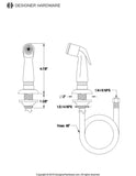 Made To Match Plastic Kitchen Faucet Side Sprayer
