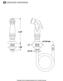 Made To Match Plastic Kitchen Faucet Side Sprayer