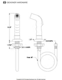 Gourmetscape Kitchen Side Sprayer