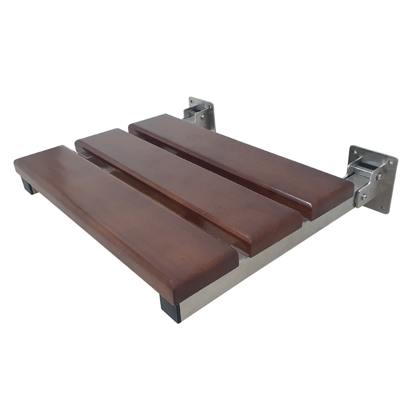 Chaise 19-Inch x 16-Inch Wall Mount Folding Shower Seat