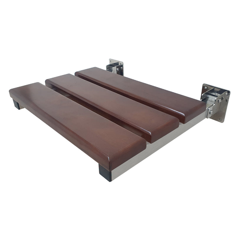 Chaise 19-Inch x 16-Inch Wall Mount Folding Shower Seat