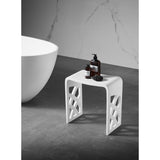 Descanso Solid Surface Bathroom Stool
