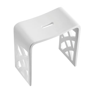 Descanso Solid Surface Bathroom Stool