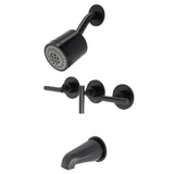 Manhattan Triple-Handle Tub and Shower Faucet
