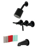 Kaiser Triple-Handle Tub and Shower Faucet