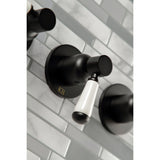 Paris Three-Handle 5-Hole Wall Mount Tub and Shower Faucet