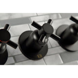 Concord Triple-Handle Tub and Shower Faucet