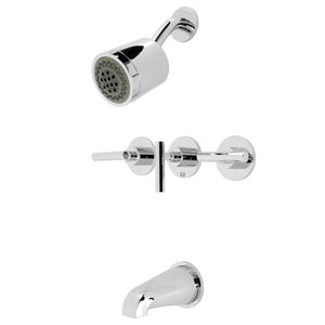 Manhattan Triple-Handle Tub and Shower Faucet