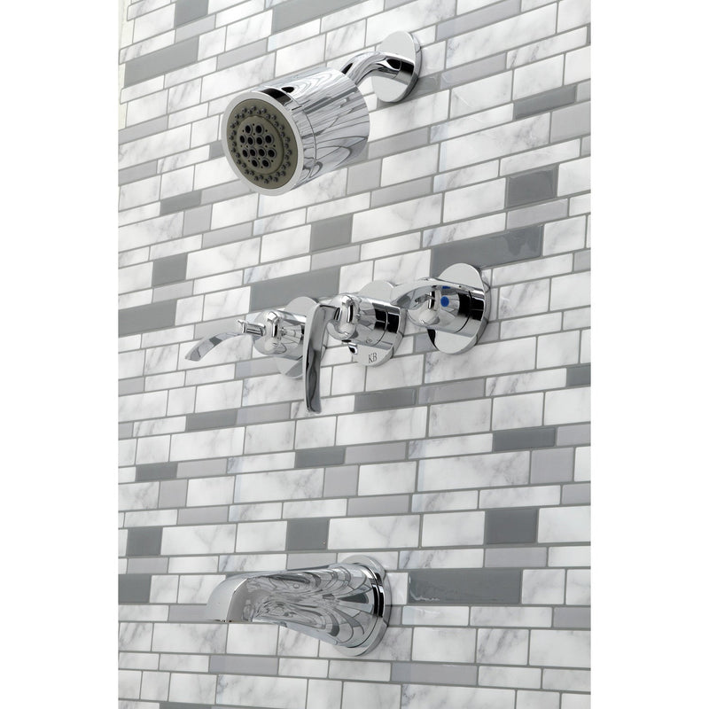 Centurion Triple-Handle Tub and Shower Faucet