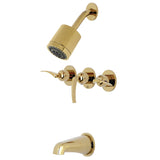 Centurion Triple-Handle Tub and Shower Faucet