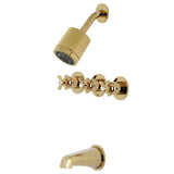 Millennium Triple-Handle Tub and Shower Faucet