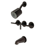 Manhattan Triple-Handle Tub and Shower Faucet