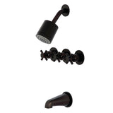 Concord Triple-Handle Tub and Shower Faucet