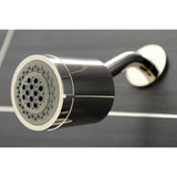 Manhattan Three-Handle 5-Hole Wall Mount Tub and Shower Faucet