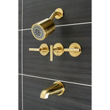 Manhattan Triple-Handle Tub and Shower Faucet