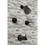 Centurion Two-Handle 4-Hole Wall Mount Tub and Shower Faucet