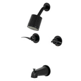 Centurion Two-Handle 4-Hole Wall Mount Tub and Shower Faucet