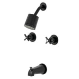 Millennium Two-Handle 4-Hole Wall Mount Tub and Shower Faucet