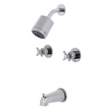 Millennium Two-Handle 4-Hole Wall Mount Tub and Shower Faucet