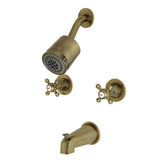 Metropolitan Double-Handle Tub and Shower Faucet