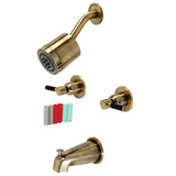 Kaiser Double-Handle Tub and Shower Faucet