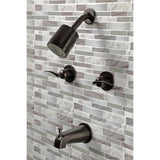 Centurion Two-Handle 4-Hole Wall Mount Tub and Shower Faucet
