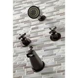 Millennium Two-Handle 4-Hole Wall Mount Tub and Shower Faucet