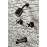 Millennium Two-Handle 4-Hole Wall Mount Tub and Shower Faucet