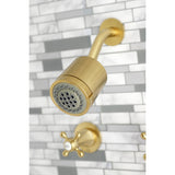 Metropolitan Double-Handle Tub and Shower Faucet