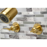 Centurion Two-Handle 4-Hole Wall Mount Tub and Shower Faucet