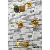 Centurion Two-Handle 4-Hole Wall Mount Tub and Shower Faucet