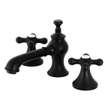 Vintage Two-Handle 3-Hole Deck Mount Widespread Bathroom Faucet with Brass Pop-Up