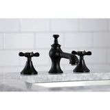 Essex Two-Handle 3-Hole Deck Mount Widespread Bathroom Faucet with Brass Pop-Up Drain