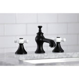 Vintage Two-Handle 3-Hole Deck Mount Widespread Bathroom Faucet with Brass Pop-Up Drain