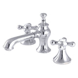 Vintage Two-Handle 3-Hole Deck Mount Widespread Bathroom Faucet with Brass Pop-Up