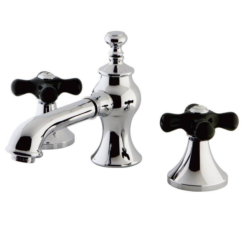 Duchess Two-Handle 3-Hole Deck Mount Widespread Bathroom Faucet with Brass Pop-Up